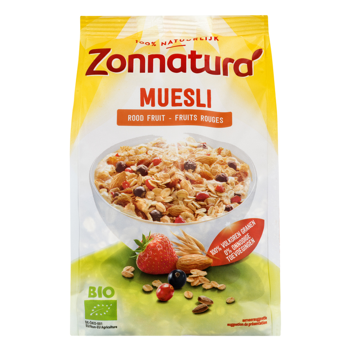 Zonnatura Muesli rood fruit