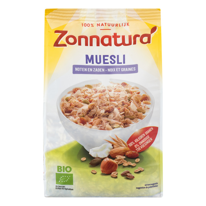 Zonnatura Muesli met noten en zaden