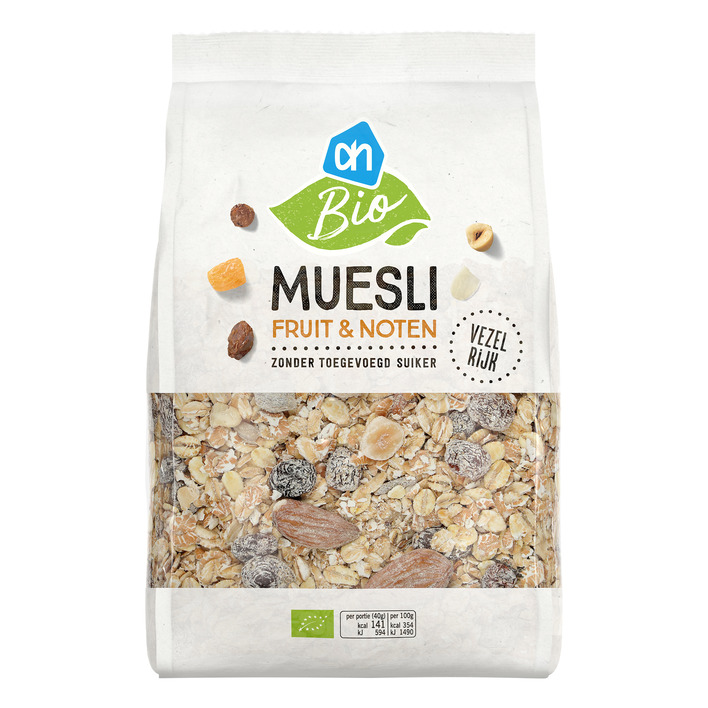 AH Biologisch Volkoren muesli fruit & noten