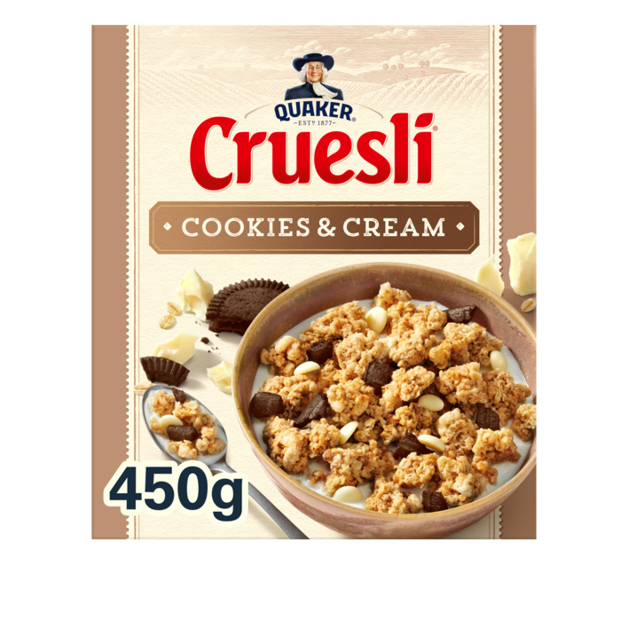 Quaker Cruesli cookies & cream