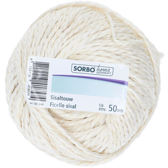 Sorbo Grof touw sisal 50mtr