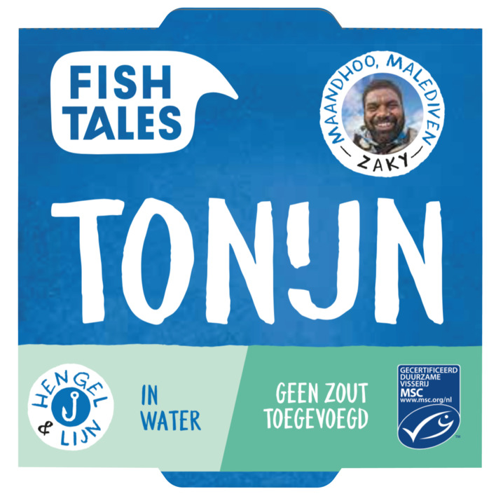 Fish Tales Tonijn in water zonder toegevoegd zout