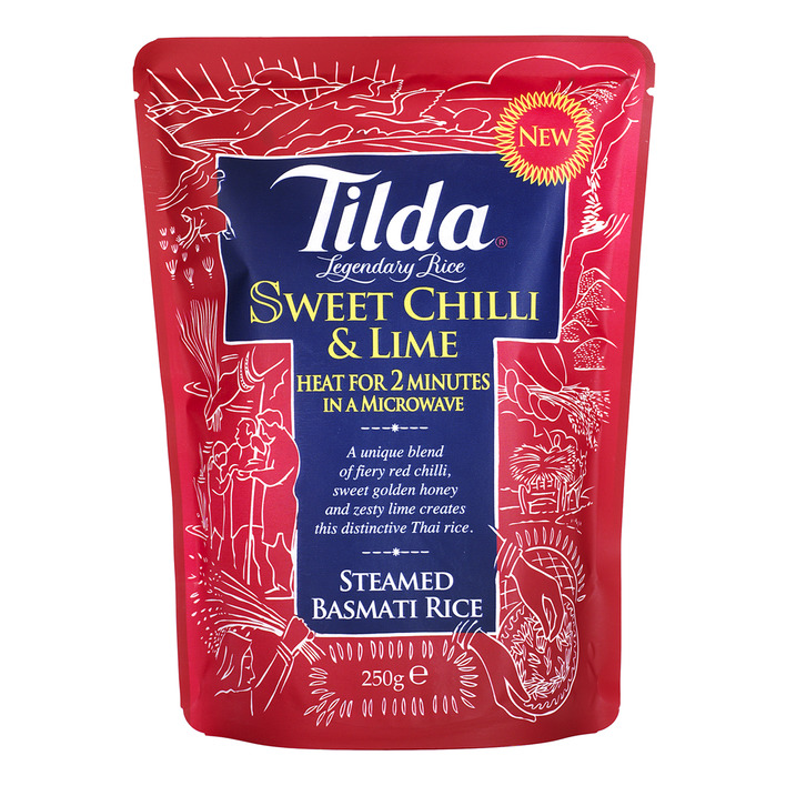 Tilda Basmati rijst SWEET CHILLI & LIME