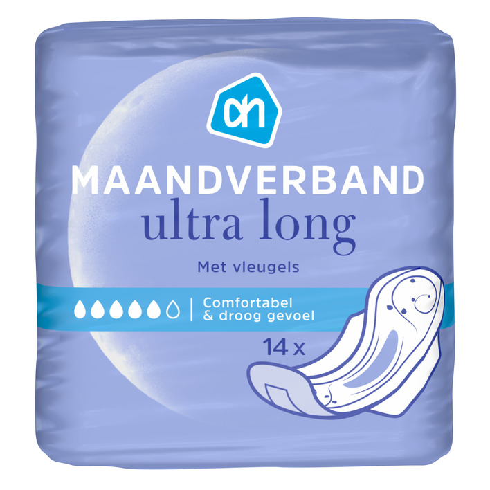 AH Maandverband ultra long met vleugels