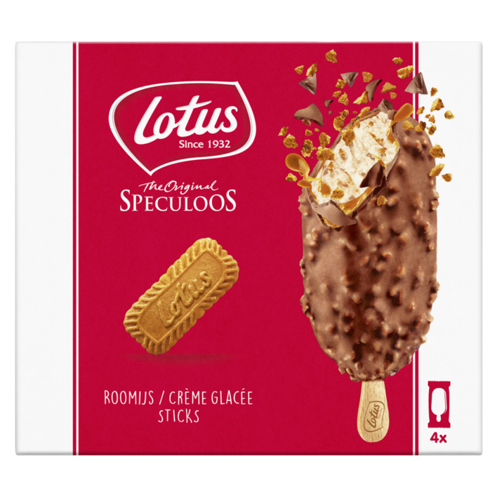 Lotus Biscoff Speculoos roomijs melkchocolade