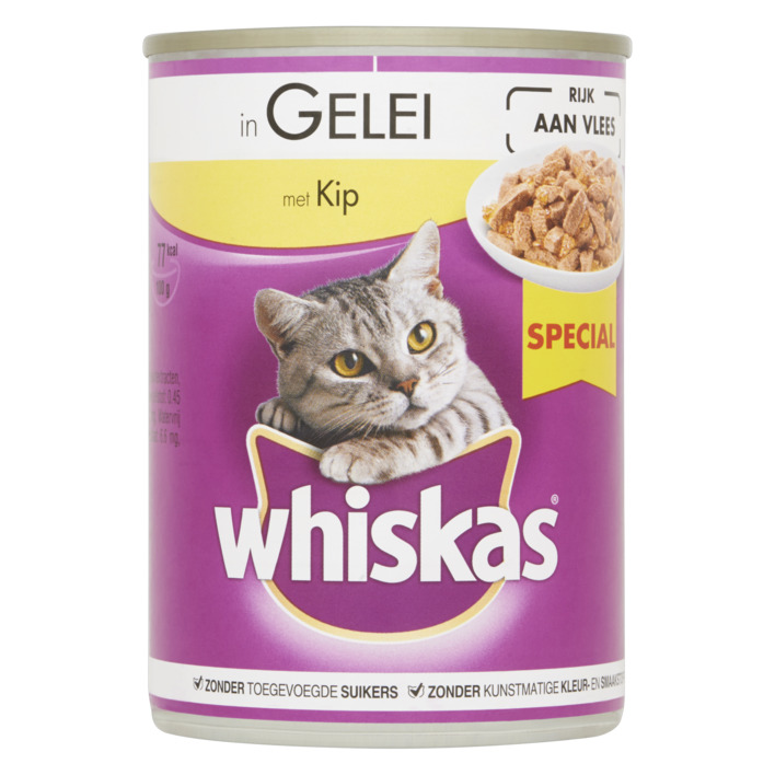 Whiskas Adult 1+ jaar kip in gelei
