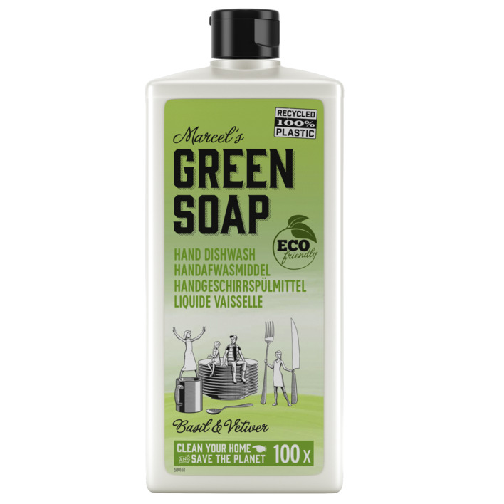 Marcel's Green Soap Afwasmiddel basilicum & vertivert gras