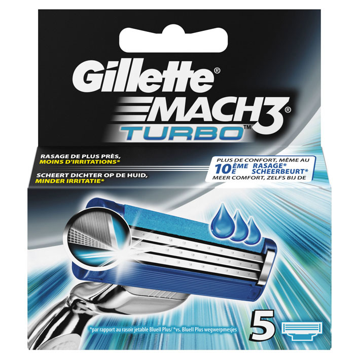 Gillette Mach3 turbo navulmesjes