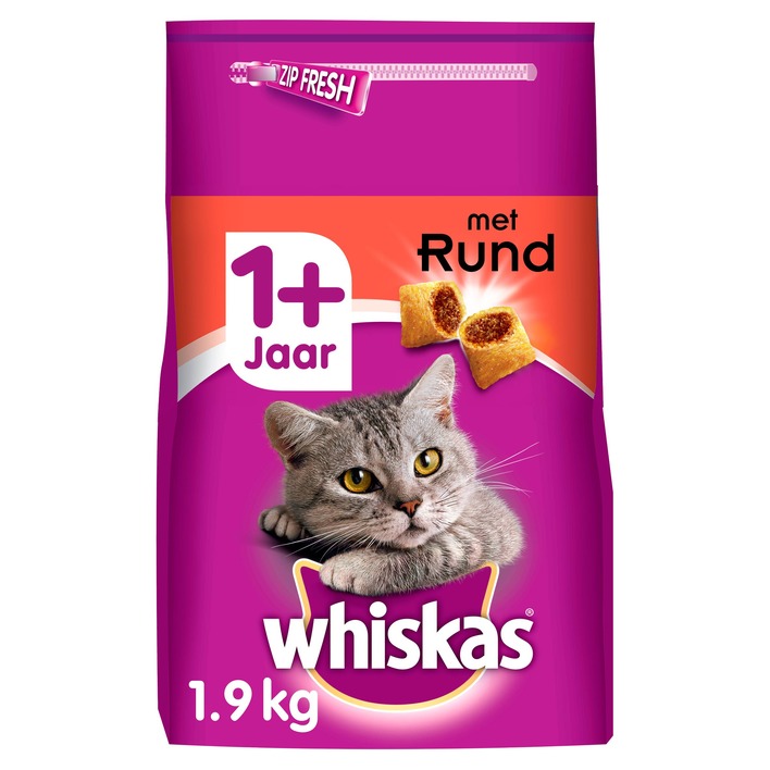 Whiskas 1+ Brokken met rund