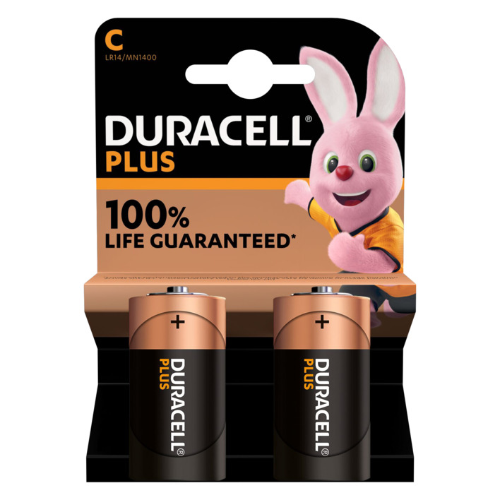 Duracell Plus C-alkaline batterijen MN1400