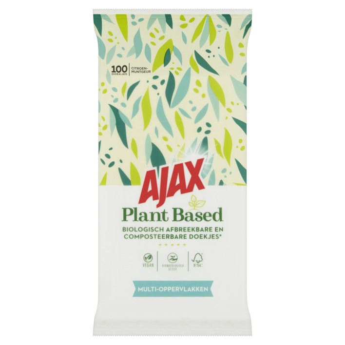 Ajax Plant based schoonmaakdoekjes