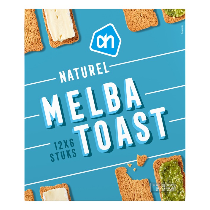 AH Melba toast naturel