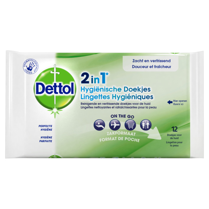 Dettol 2 in 1 hygiënische doekjes