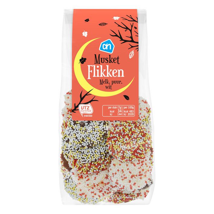 AH Musket flikken melk, puur, wit