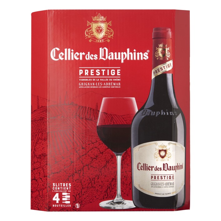 Les Dauphins Cellier des dauphins rouge wijntap
