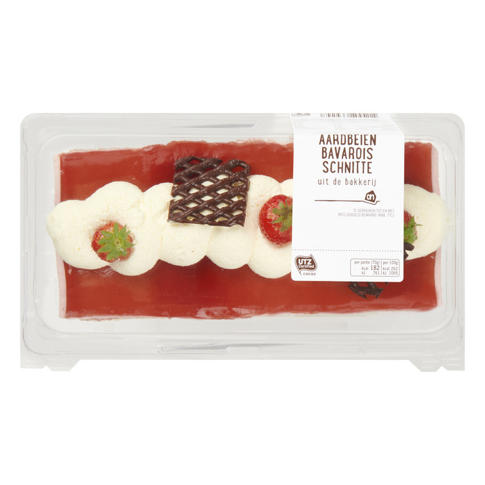 AH Aardbeien bavarois schnitte