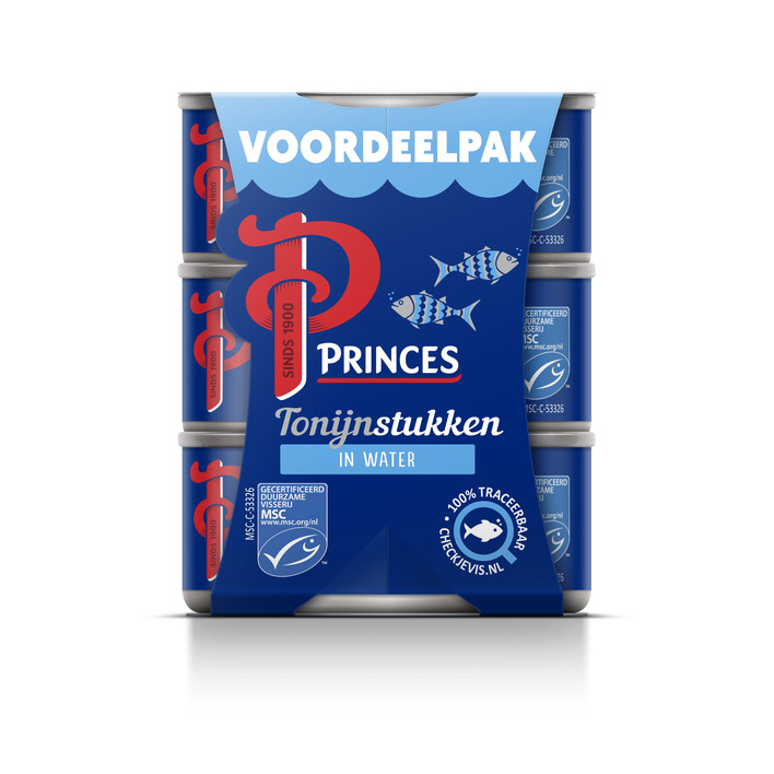 Princes Tonijnstukken in water voordeelpak