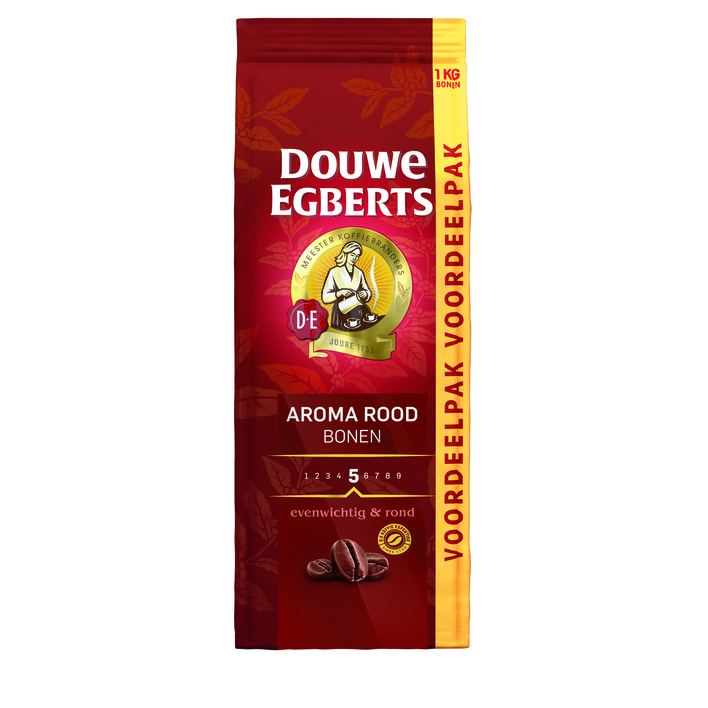 Douwe Egberts Aroma rood koffiebonen voordeelpak
