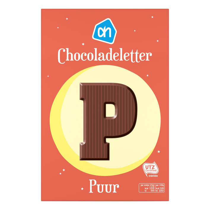 AH Chocoladeletter puur