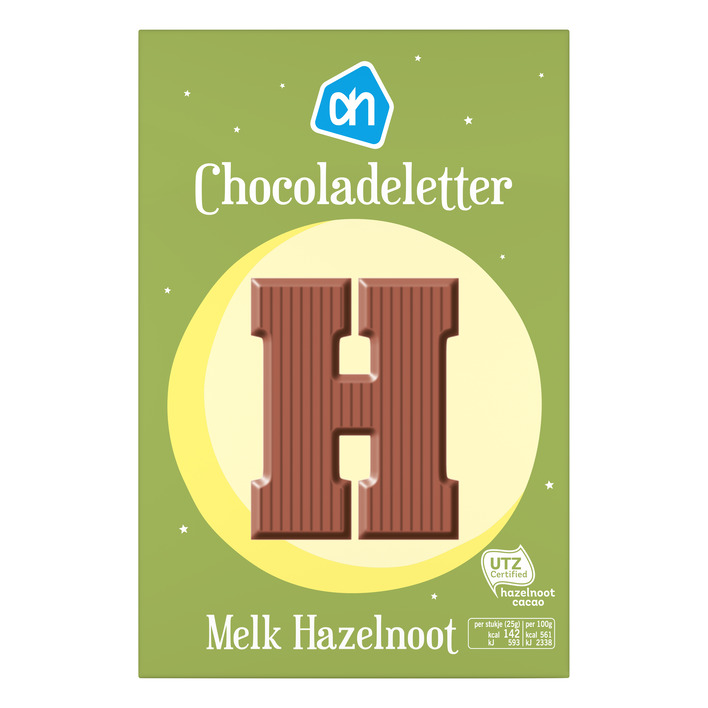 AH Chocoladeletter melk hazelnoot
