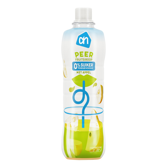 AH Siroop peer 0% suiker toegevoegd