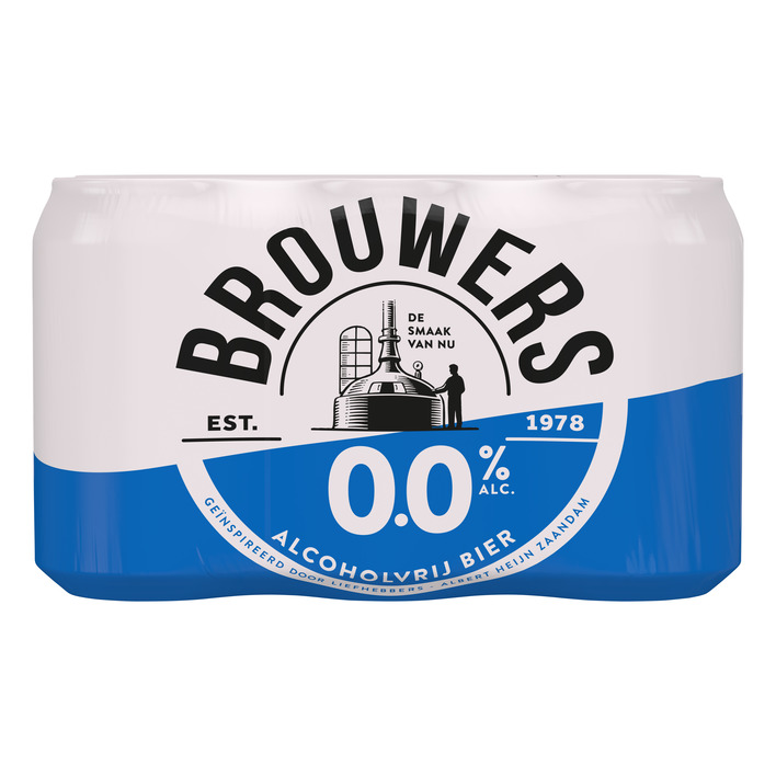 Brouwers Alcoholvrij bier 0.0% 6-pack