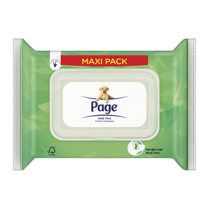 Page Aloë vera vochtig toiletpapier