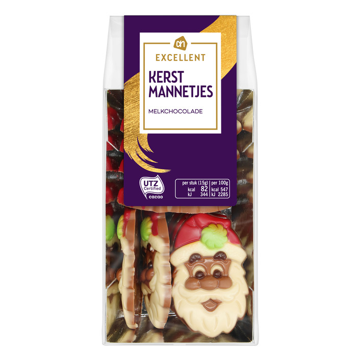 AH Excellent Kerstmannetjes melkchocolade