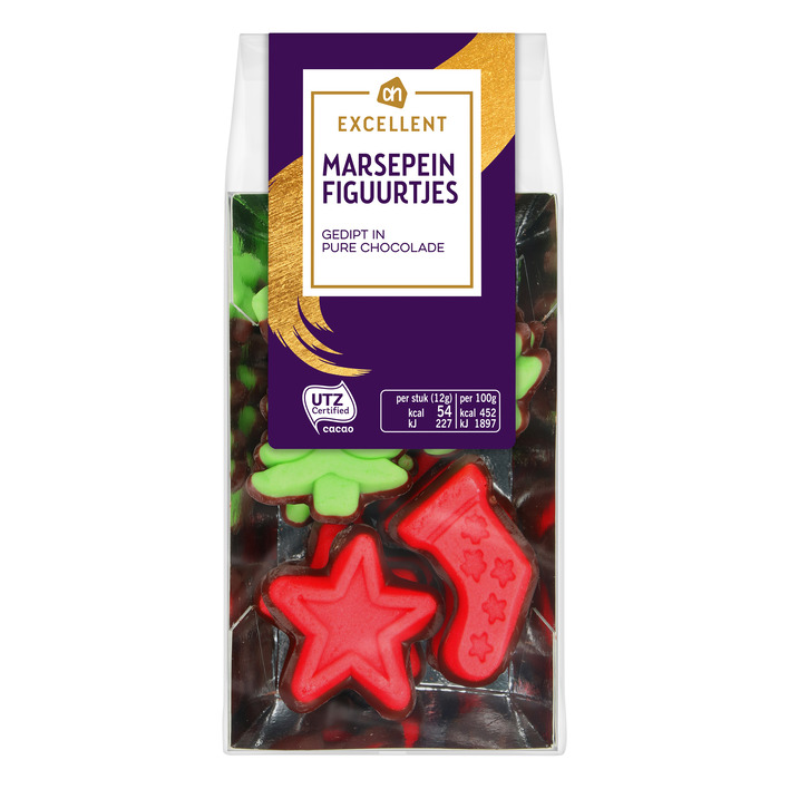 AH Excellent Marsepeinfiguurtjes pure chocolade