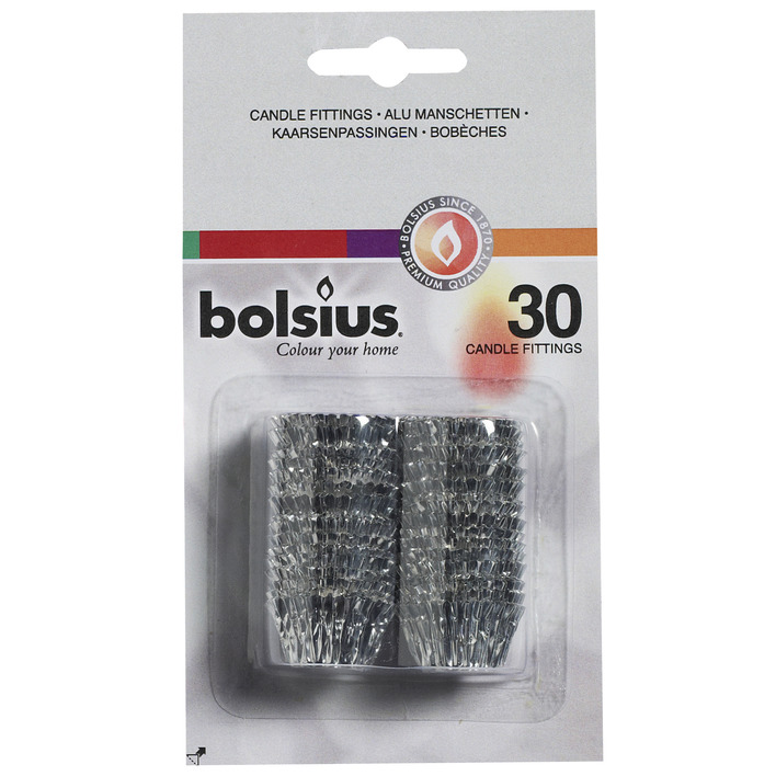 Bolsius Kaarsenpassingen zilver