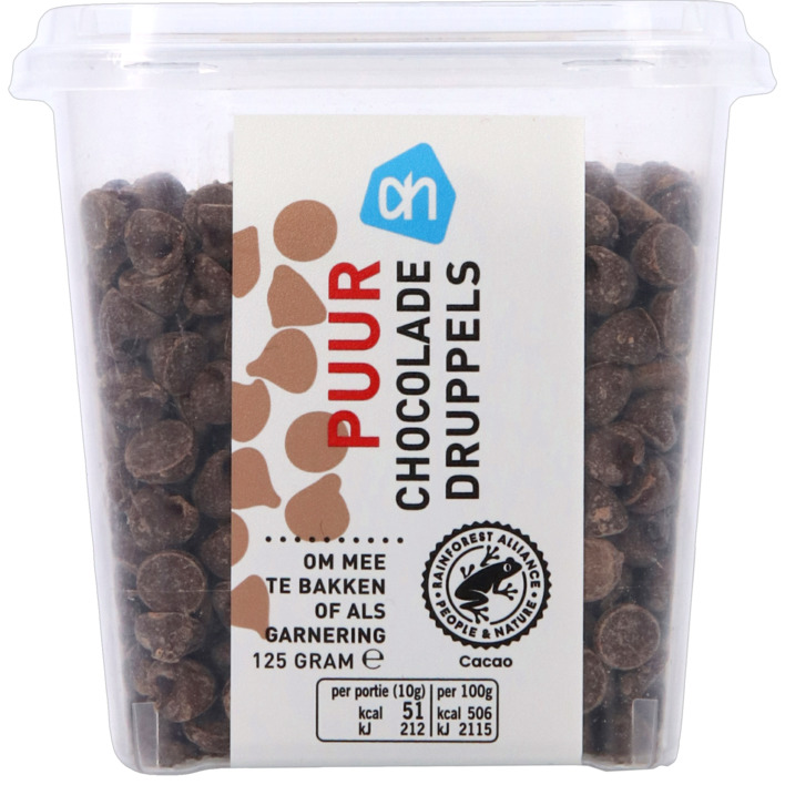 AH Puur chocolade druppels