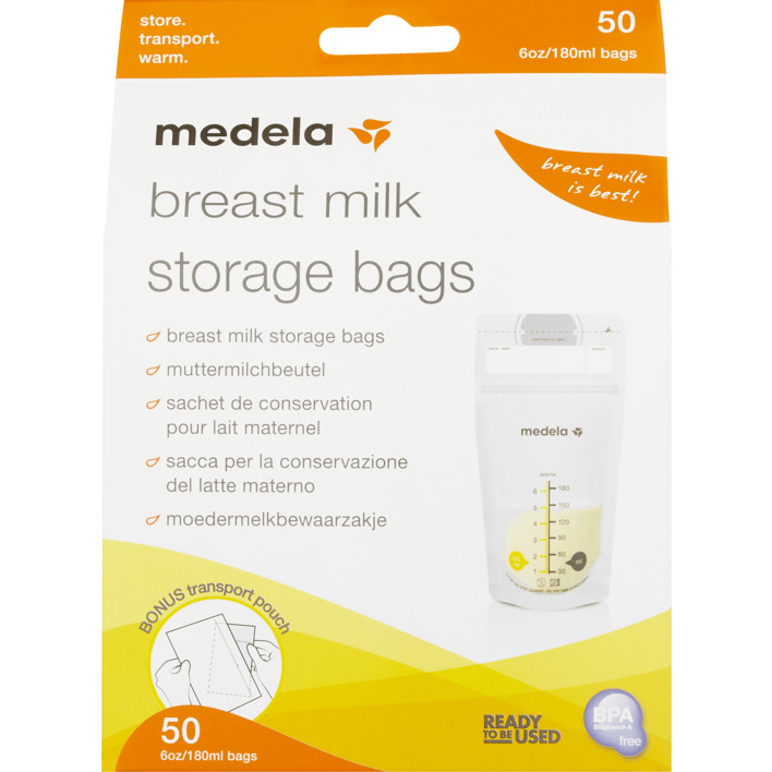 Medela Moedermelk bewaarzakjes met schenktuit