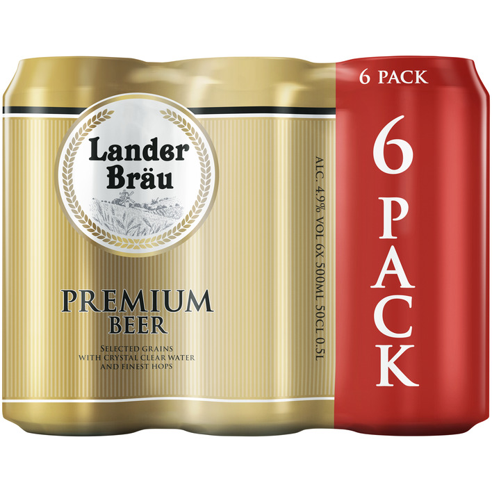 Lander bräu Premium beer 6-pack