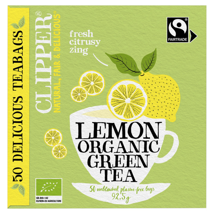 Clipper Lemon organic green tea