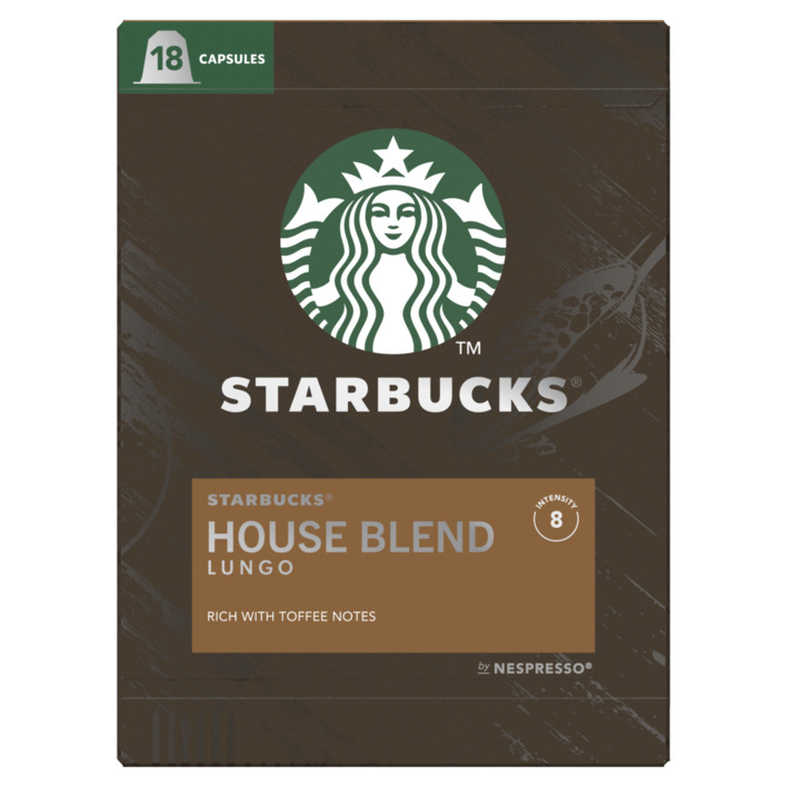 Starbucks Nespresso house blend lungo capsules