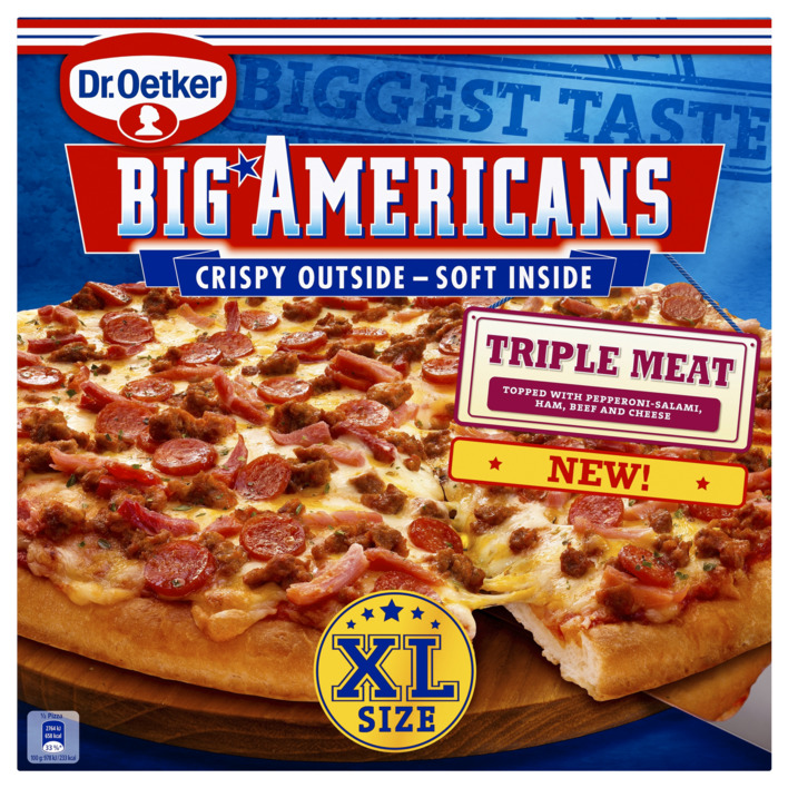 Dr. Oetker Big Americans pizza XL triple meat