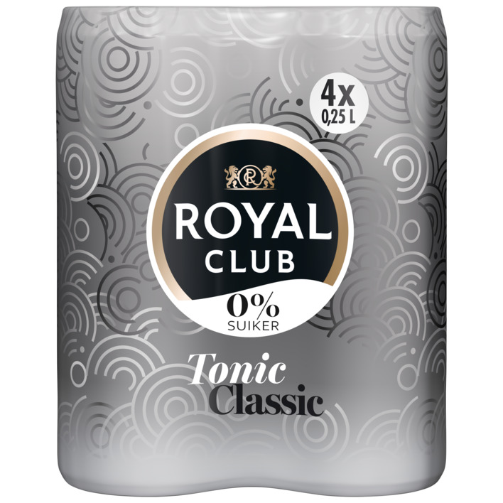 Royal Club Tonic 0% suiker 4-pack