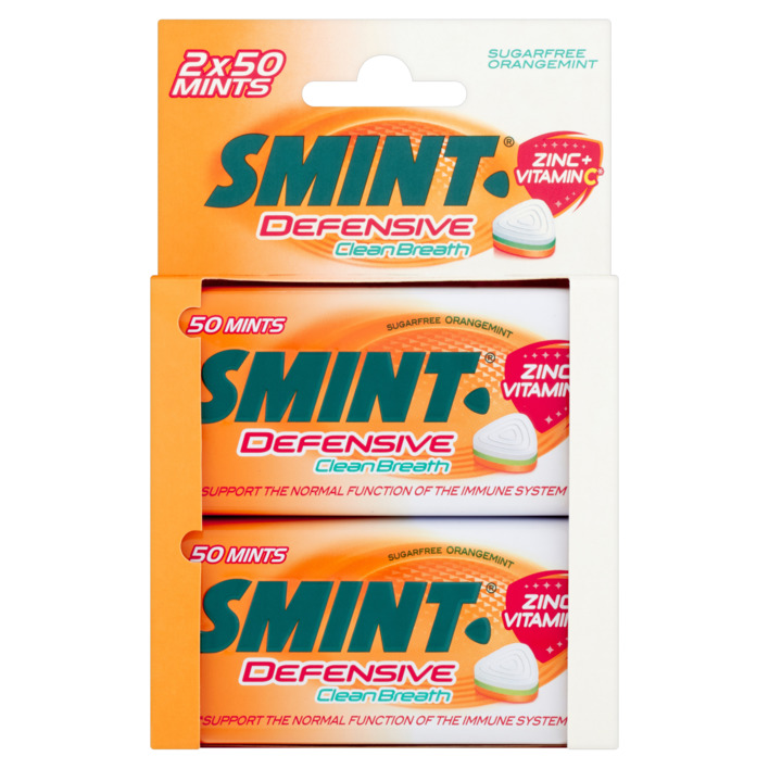 Smint Defensive orangemint clean breath 2-pack