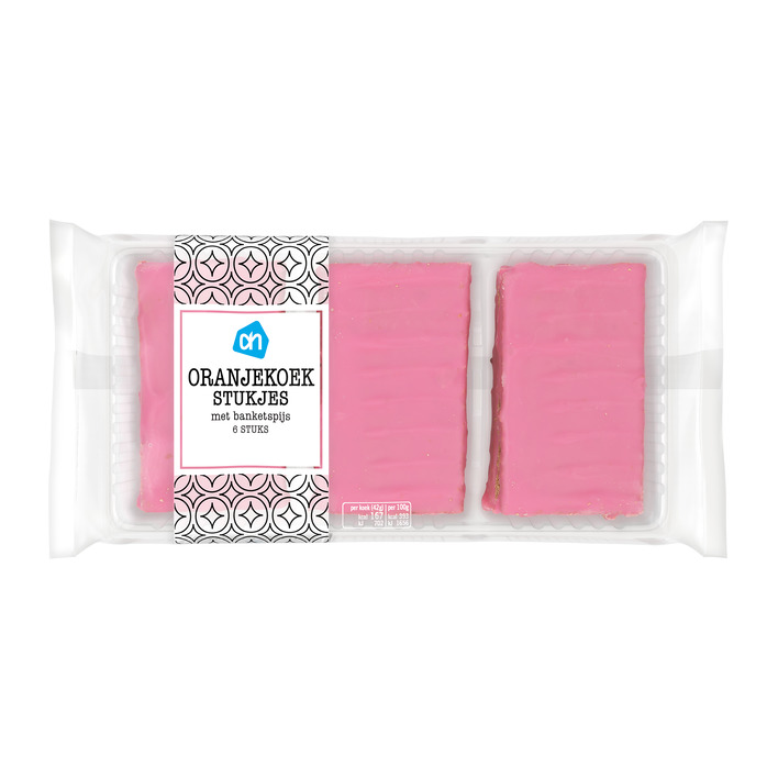 AH Oranjekoek stukjes met banketspijs