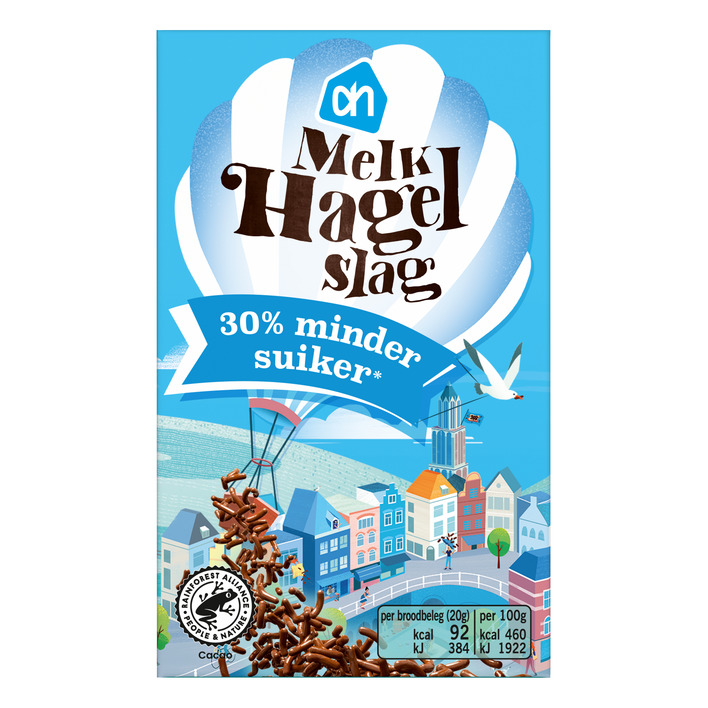 AH Hagelslag melk minder suiker