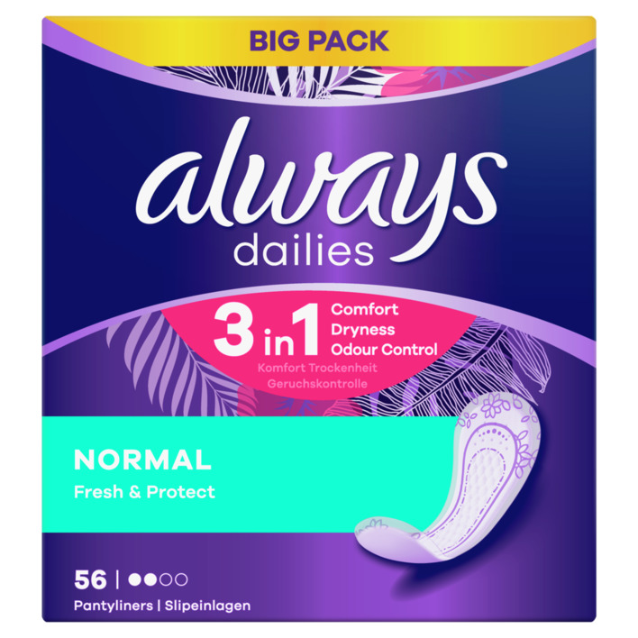 Always Dailies normal inlegkruisjes big pack