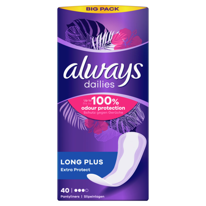 Always Dailies long plus inlegkruisjes big pack