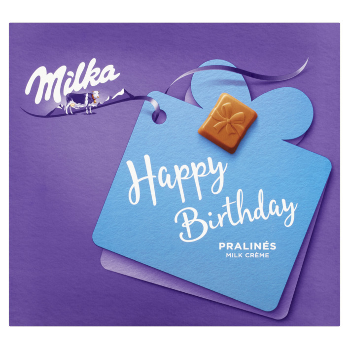 Milka Happy birthday pralines melk créme