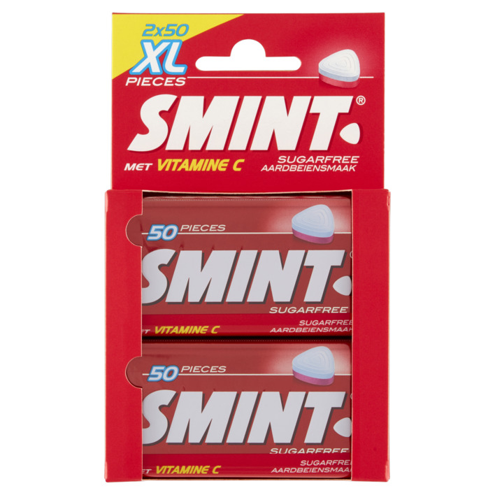 Smint Aardbei XL mints sugarfree 2-pack