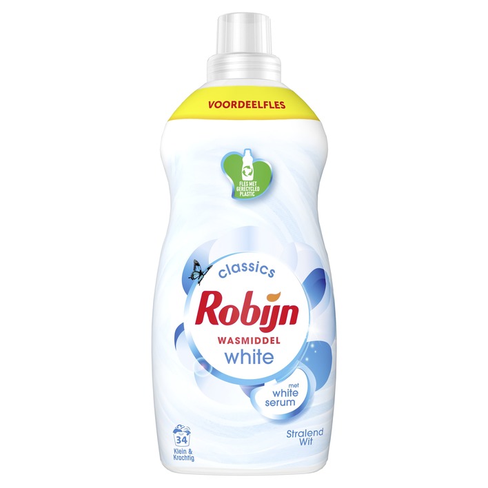 Robijn Stralend wit wasmiddel voordeelfles