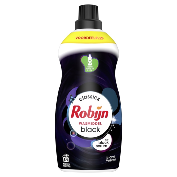 Robijn Black velvet wasmiddel voordeelfles