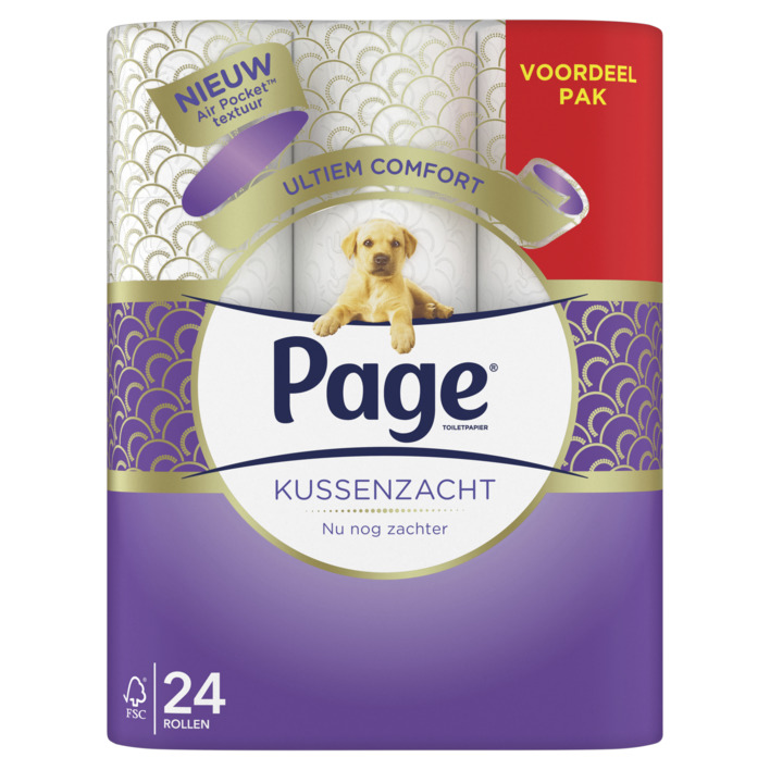 Page Kussenzacht toiletpapier voordeelpak