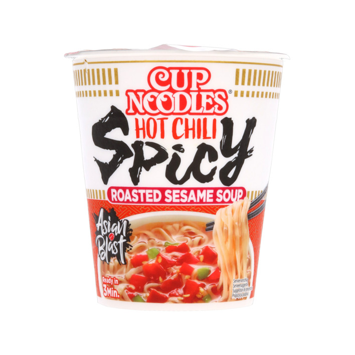 Nissin Cup noodles hot chili spicy