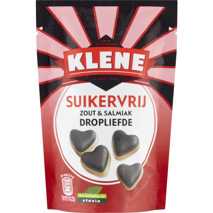 Klene Suikervrij zout & salmiak dropliefde