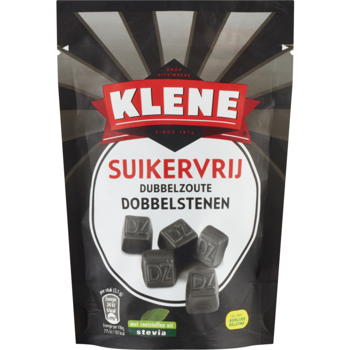 Klene Suikervrij dubbelzoute dobbelstenen